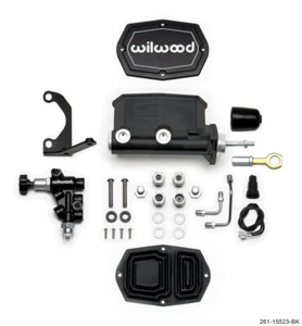 Wilwood Compact Tandem M/C - 15/16in Bore w/Bracket and Valve fits Mustang (Push - Bild 1 von 1