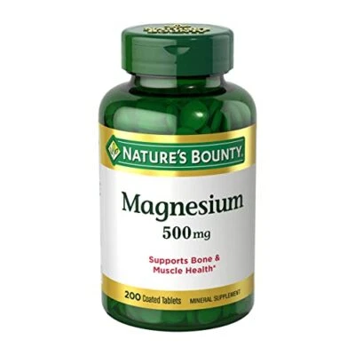 Magnesium, Bone and Muscle Health, Whole Body Support, Tablets, 500 Mg, 200 Ct - Изображение 1 из 4