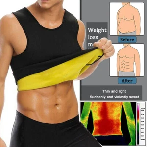 Men Body Shaper Tummy Belly Underwear shapewear Waist Girdle Slimming Shirt Vest - Picture 1 of 12