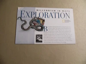 National Geographic Magazine Supplemental / Millennium in Maps Exploration 1997 - Picture 1 of 2