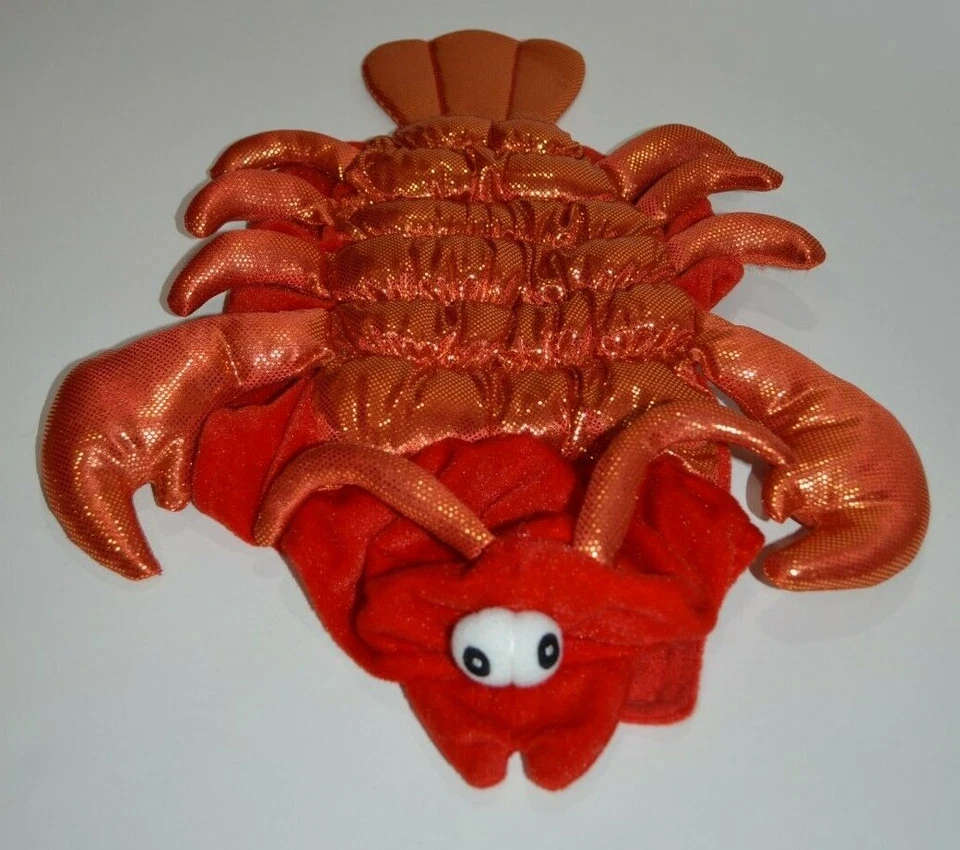 Disfraz de Halloween Cachorro Perro Langosta Talla S 18" Largo Dorado Rojo Emociones y Escalofríos Foto 1 de 4