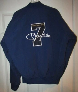 MLB New York Yankees Mickey Mantle Triple Crown 1956 Blue Jacket Sz Large - Picture 1 of 6