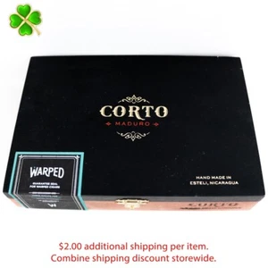 Corto Petit Corona Maduro Empty Wood Cigar Box 8" x 5.5" x 1.75" - Picture 1 of 12