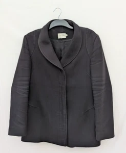 Reiss Jacket Womens Large Blazer Wool Blend Collar Coat Casual Smart Work Lynn - Picture 1 of 10