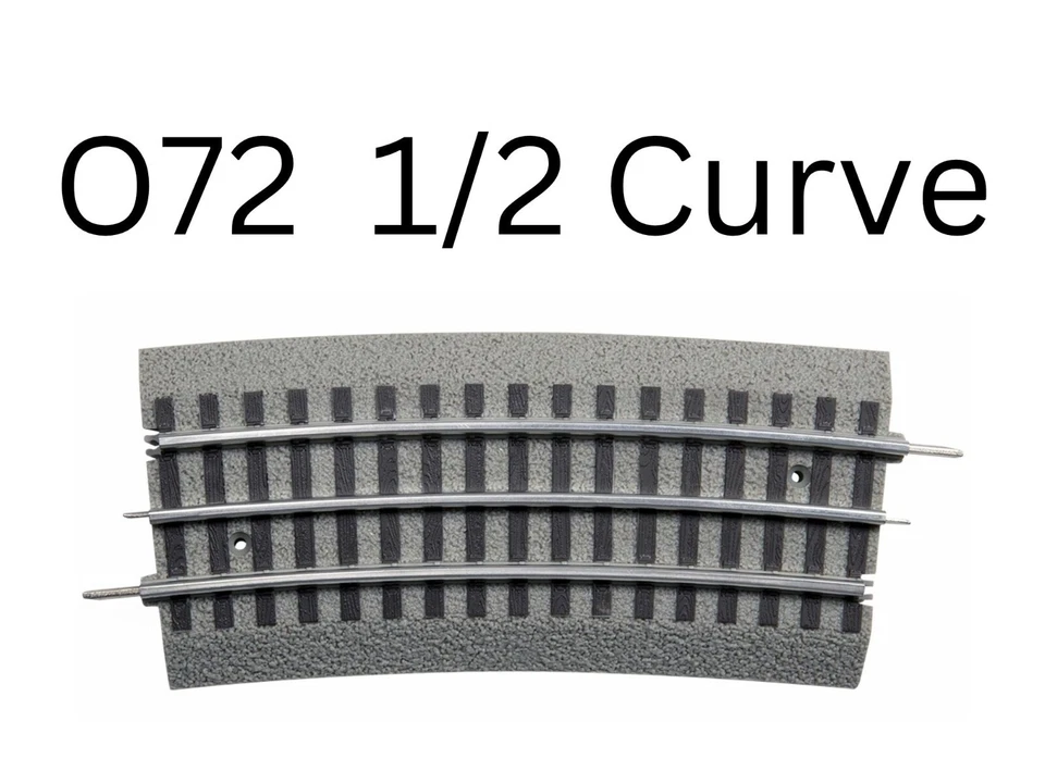 Lionel 6-12055 O72 1/2 Curve Fastrack Train Tracks NEW - Image 1 of 1