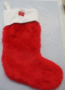 WONDERSHOP TARGET JOY ROT WEISS PLÜSCH WEIHNACHTSMANN STRÜMPFE 18 ZOLL NEU MIT ETIKETT - Bild 1 von 3