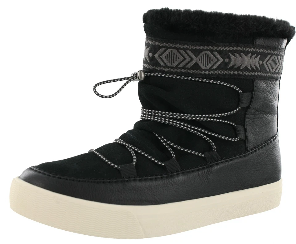 TOMS Womens Alpine Winter Casual Boots Ankle - Black - Size 7 B