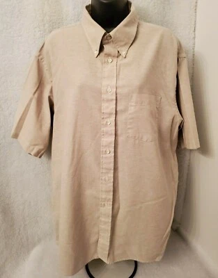 Arrow Dover Mens Shirt Size 18 Brown Oxford - Image 1 of 4