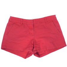 J.Crew Women's Red Shorts Size 4 Chino 100% Cotton 3" Inseam Mid Rise Casual 31W