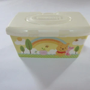 Huggies Wipes Empty Pop-Up Container Winnie the Pooh Piglet Eeyore Rainbow - Picture 1 of 8