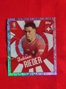 NEUE FIGUR NEW STICKER TOPPS EURO 2024 AUF PTW.  Fabian Rieder (Schweiz) - Bild 1 von 1
