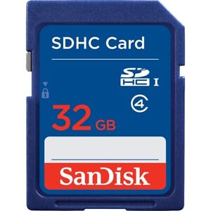 SanDisk 32GB Standard SDHC memory card