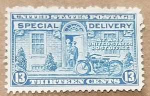 Scott US Air Post 1944 E17 Harley Postage Stamp Mint Hinged OG - Bild 1 von 2