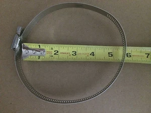 2x Ideal 5-1/2” Stainless Steel Hose Clamp Worm Drive Adjustable SAE Size 80 - Picture 1 of 3