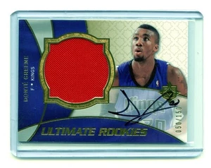 2008-09 ULTIMATE #131 DONTE GREENE AUTOGRAPH ROOKIE CARD JERSEY #50/150 - KINGS - Picture 1 of 1