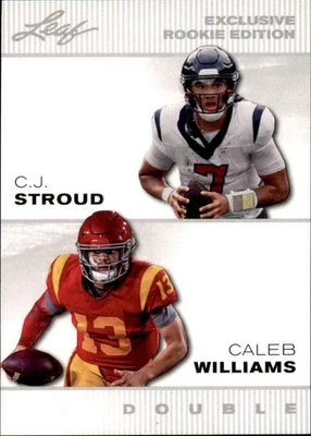 2023 Leaf Legends Edition CJ Stroud / Caleb Williams #ELE-01 Mint - Image 1 of 2