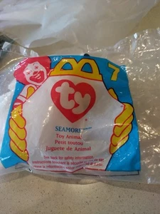 1993 McDonald's beanie Babies Seamore the seal. Tag Erro - Picture 1 of 3