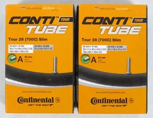 2 Stück Continental Fahrrad Conti Schläuche Tour 28 Slim 700C 40mm Schrader NEU - Bild 1 von 6