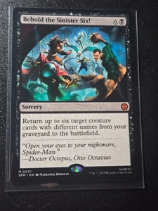 0051 ¡He aquí los Seis Siniestros! - Spider-Man - Mythic - SIN LÁMINA - MTG - Imagen 1 de 2