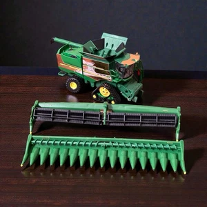 1/64 John Deere S780 Combine Custom Engraved Bronze Wrap w/ Corn Soybean Headers - Picture 1 of 5
