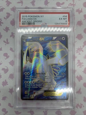 2015 Pokemon XY Ancient Origins Lugia EX Full Art Holo 94/98 PSA 6  - Image 1 of 2