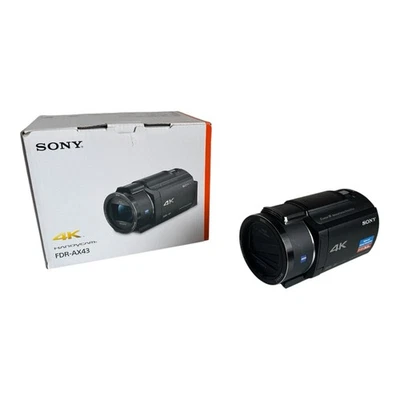 Sony FDR-AX43 4K Ultra HD Handycam Camcorder | 20x Optical Zoom + 128GB SD Card - Image 1 of 4