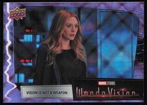 Vision Is Not a Weapon Upper Deck WandaVision #72 Card Purple - Picture 1 of 2
