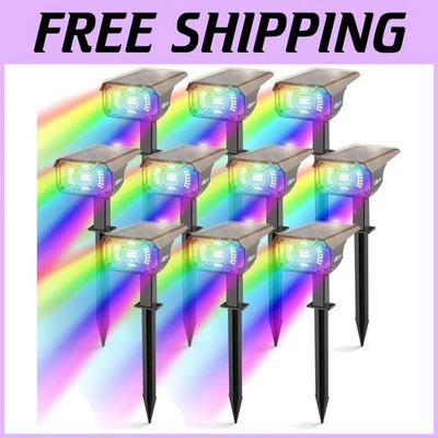 LED Color Changing Yard Lights 10 Pack - Image 1 of 4