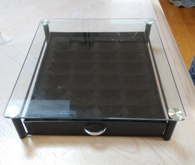 Nespresso Soporte para Cápsulas Cajón Organizador para Cápsulas de Café con Vidrio Templado Negro Foto 1 de 3