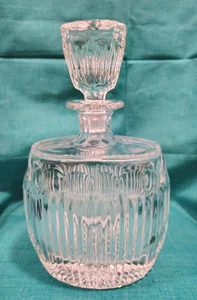 Jarra de cristal acanalada ovalada de colección pesada única - Imagen 1 de 7