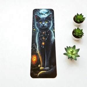 Mystical Cat printed bookmark, Page Saver, Book Lover Gift, journal, Bookish - Imagen 1 de 3