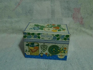 Hallmark (USA) Retro Metall Rechteck ~ Rezeptbox ~ Landhaus Obst - Bild 1 von 11