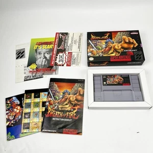 Breath of Fire 1 SNES 100% Complete w/ Manuals, Maps, Poster. Collector Grade - Picture 1 of 13