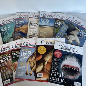 11x Australian Geographic Magazine inc DVD, Maps, No.101-111, 2011-12 Bulk Lot - Picture 1 of 20