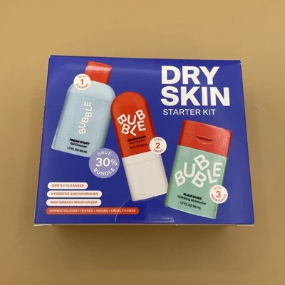 Bubble Skincare 3-Step Hydrating Routine Bundle | Normal to Dry Skin | Unisex - Image 1 of 2