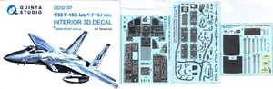 Quinta Studios 1/32 F-15C EAGLE (LATE) 3D DECAL COLORED INTERIOR SET Tamiya - Picture 1 of 8