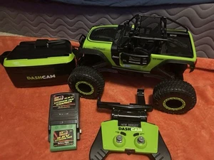 New Bright RC Dash Cam Green Jeep Trailcat Rock Crawler **UNSURE IF WORKS** - Picture 1 of 13