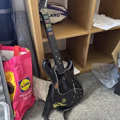 Guitar Hero Kramer guitar Wireless Controller PS2 No Dongle   - Image 1 of 3