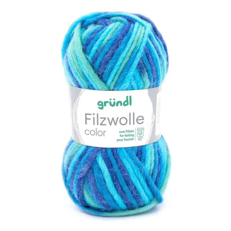 Monis Wollstuebchen 50 g/ 50m Gründl Wolle Filzwolle Color   FB 38 - Bild 1 von 1