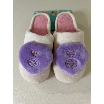Zapatillas Polly Pocket para mujer XL de espuma viscoelástica corazón interior exterior felpa rosa Foto 1 de 4