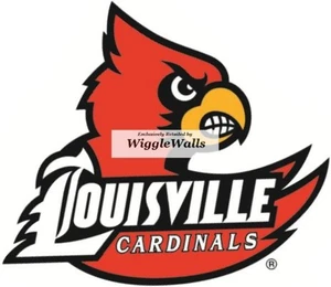 2 Zoll Cardinal Bird University Louisville Cardinals Logo UL UOFL abnehmbare Wand - Bild 1 von 2