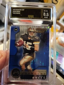 2001 Quantium Leaf Drew Brees #202 Rookie - Picture 1 of 4
