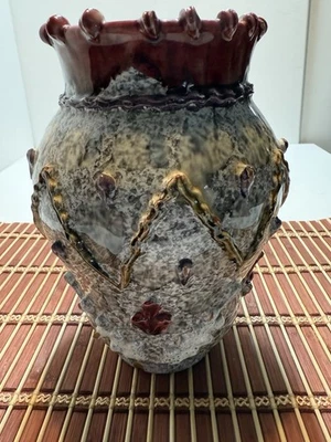 "Florero de 8,5x6x6"" muy único decoración 3 parece estar hecho con una bolsa para tuberías única" Foto 1 de 4