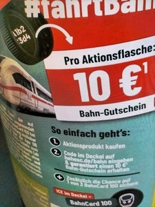 Deutsche Bahn 10 Euro Gutschein/Coupon DB + ++ Deutsche Bahn 10 Euro - Bild 1 von 2