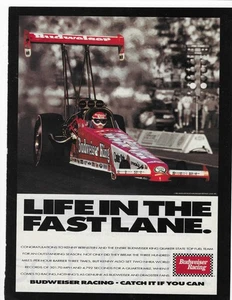 KENNY BERNSTEIN BUDWEISER RACING ORIGINAL DRUCKANZEIGE - Bild 1 von 1
