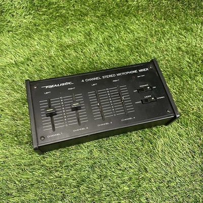 Realistic Radio Shack 4 channel Stereo Microphone Mixer 32-1105A - Image 1 of 4