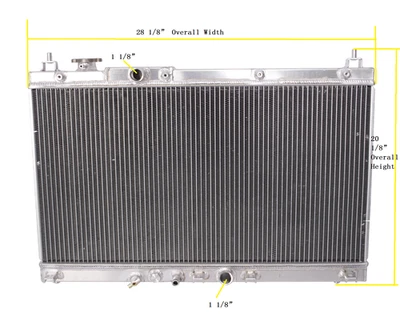 For 2015-2019 2016 17 Honda City / Fit 1.5L l4 3Rows Aluminum Radiator DPI13451 - Image 1 of 4