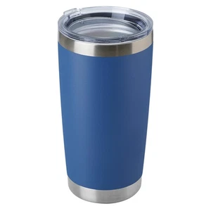 Bicchiere sfuso in acciaio inox 20 oz con coperchio, doppia parete isolato sottovuoto trav... - Foto 1 di 7