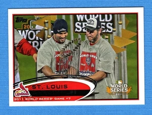 2012 Topps #53 Albert Pujols/Lance Berkman World Series St. Louis Cardinals - Picture 1 of 1