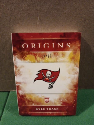 Kyle Trask 2021 Panini Origins Rookie Booklet Patch Auto GOLD 19/25 - Image 1 of 4